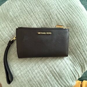 Michael Kors Black Wristlet Wallet